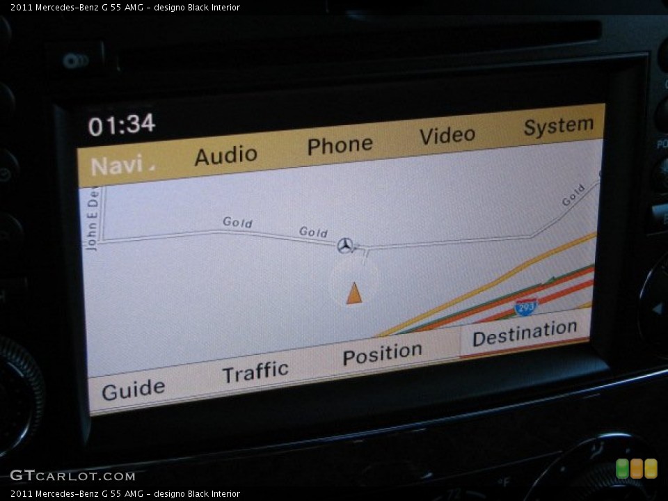 designo Black Interior Navigation for the 2011 Mercedes-Benz G 55 AMG #56037959