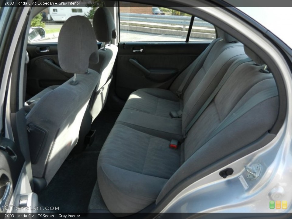 Gray Interior Photo for the 2003 Honda Civic EX Sedan #56039315