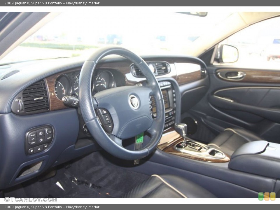 Navy/Barley Interior Dashboard for the 2009 Jaguar XJ Super V8 Portfolio #56041700