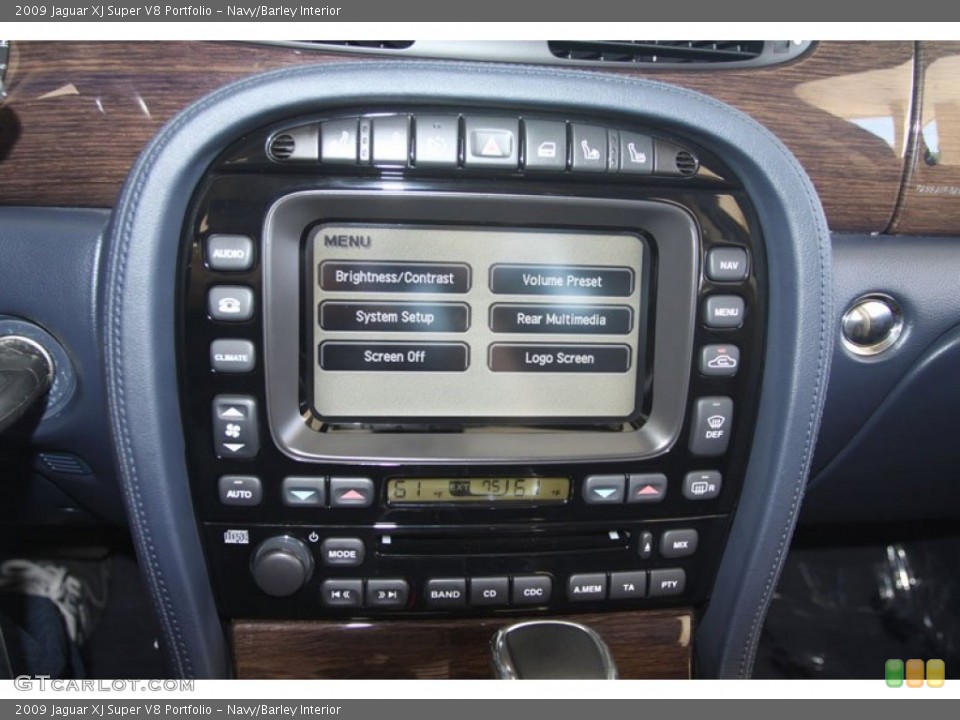 Navy/Barley Interior Controls for the 2009 Jaguar XJ Super V8 Portfolio #56041865