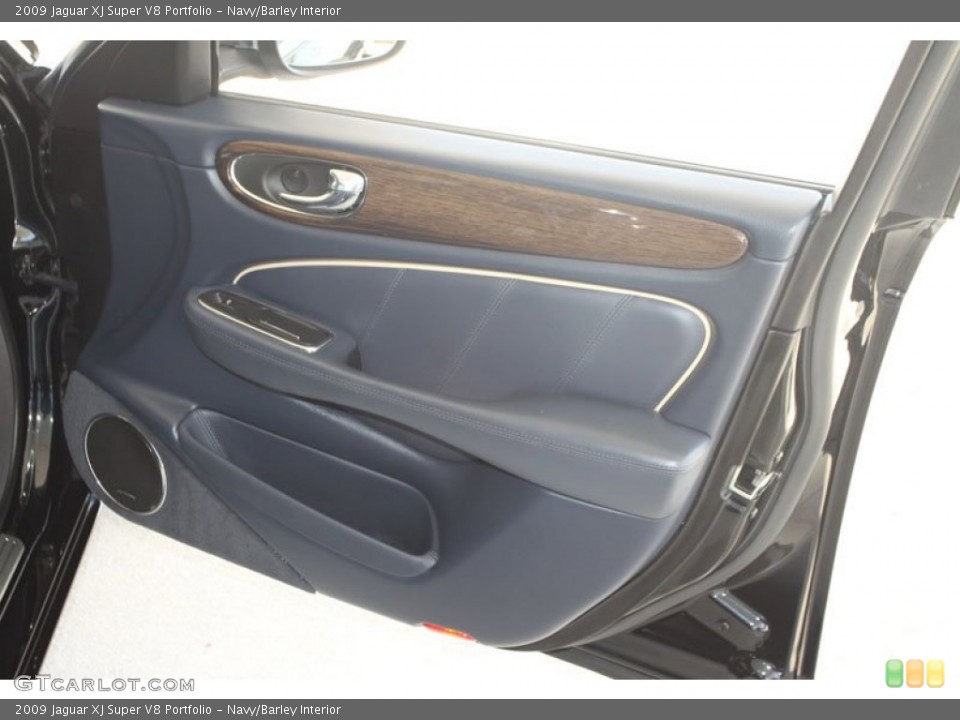 Navy/Barley Interior Door Panel for the 2009 Jaguar XJ Super V8 Portfolio #56042159