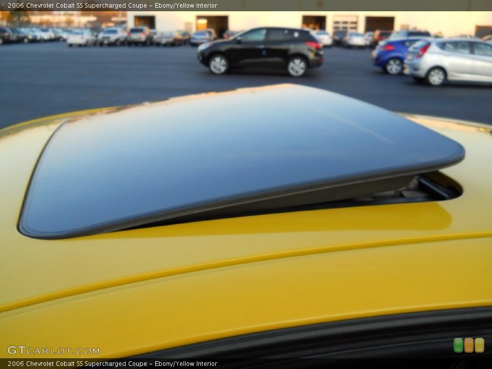 Ebony/Yellow Interior Sunroof for the 2006 Chevrolet Cobalt SS Supercharged Coupe #56043734