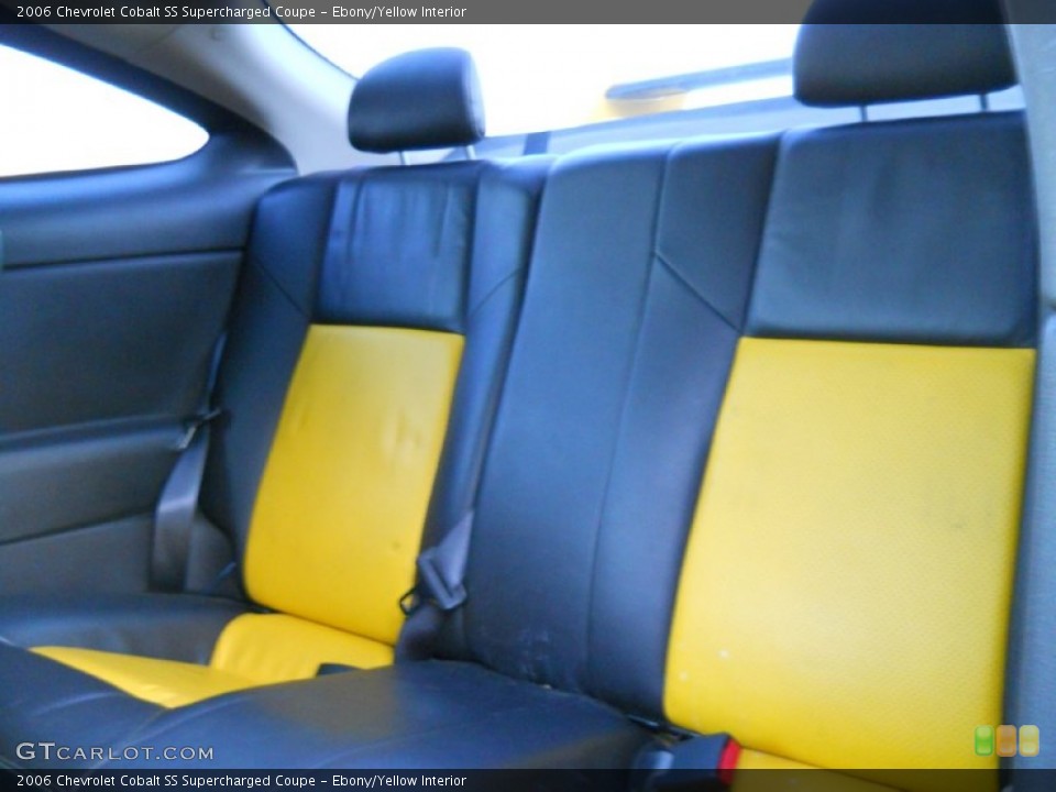 Ebony/Yellow Interior Photo for the 2006 Chevrolet Cobalt SS Supercharged Coupe #56043791