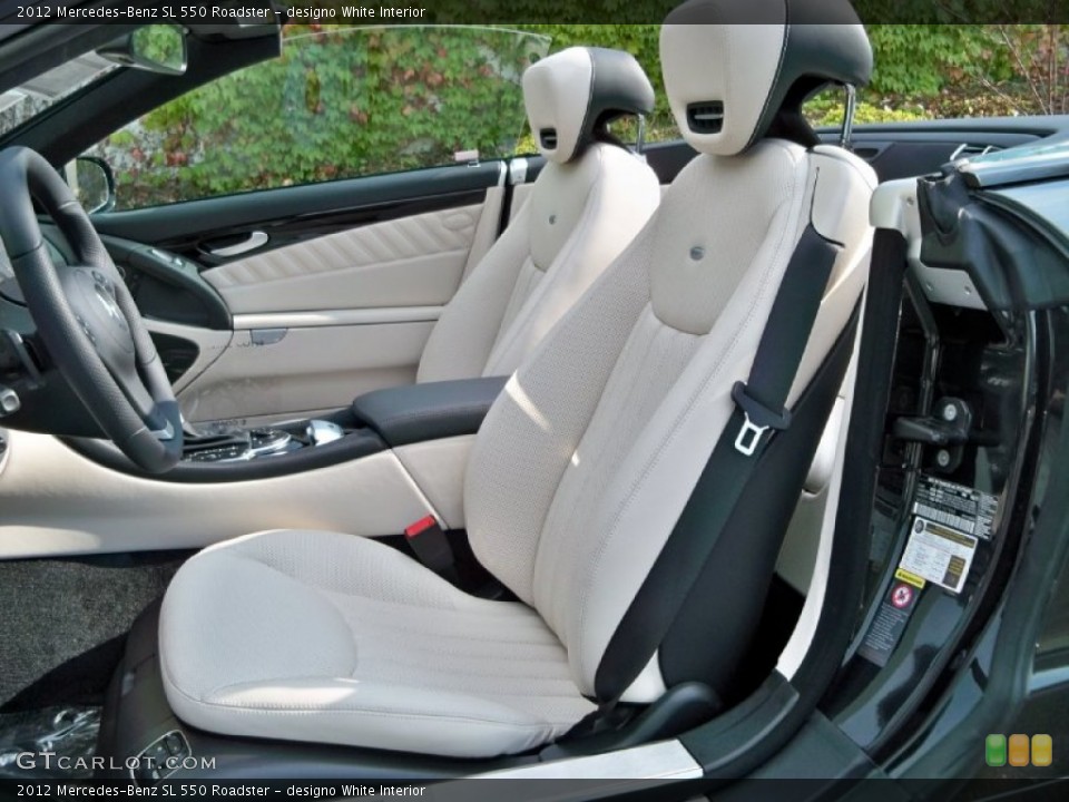 designo White 2012 Mercedes-Benz SL Interiors