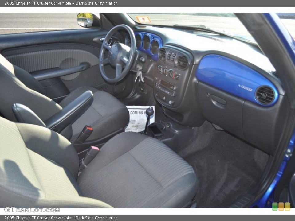 Dark Slate Gray Interior Dashboard for the 2005 Chrysler PT Cruiser Convertible #56045966