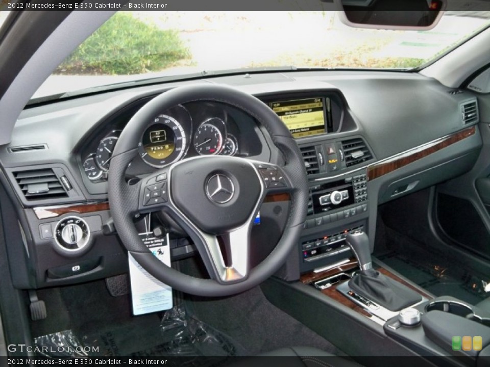 Black Interior Dashboard for the 2012 Mercedes-Benz E 350 Cabriolet #56046425