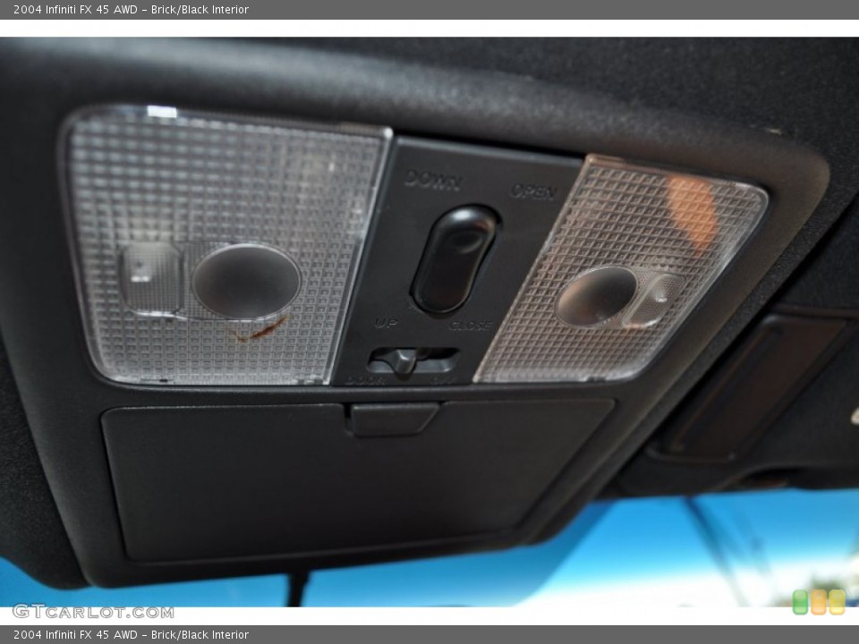 Brick/Black Interior Controls for the 2004 Infiniti FX 45 AWD #56046498