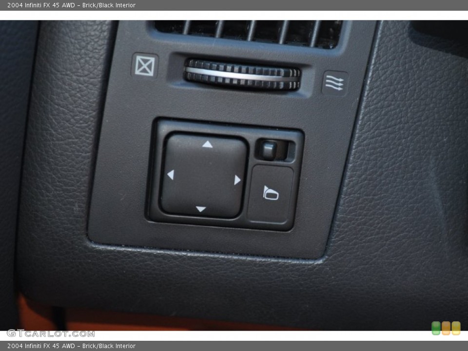 Brick/Black Interior Controls for the 2004 Infiniti FX 45 AWD #56046506