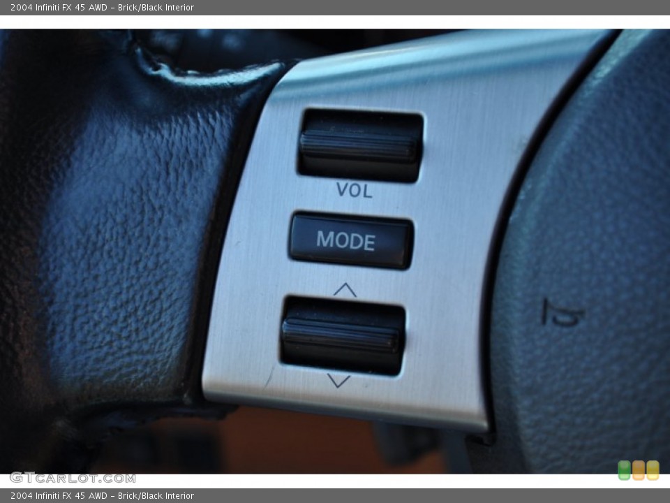 Brick/Black Interior Controls for the 2004 Infiniti FX 45 AWD #56046540
