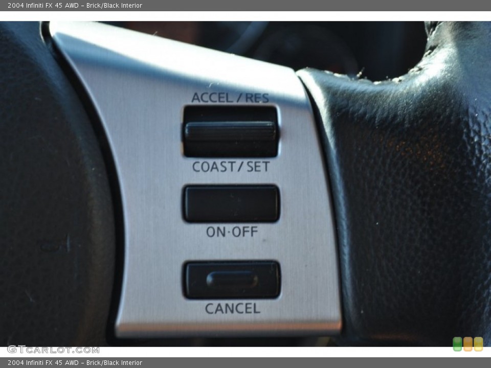 Brick/Black Interior Controls for the 2004 Infiniti FX 45 AWD #56046548