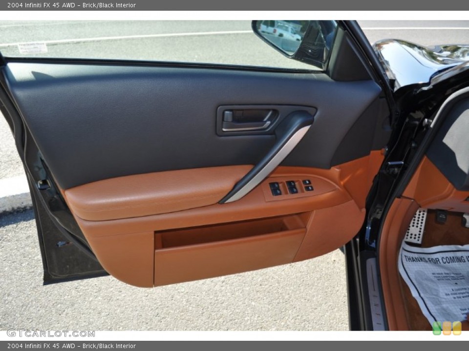 Brick/Black Interior Door Panel for the 2004 Infiniti FX 45 AWD #56046581