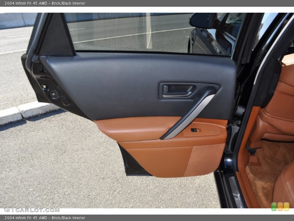 Brick/Black Interior Door Panel for the 2004 Infiniti FX 45 AWD #56046608
