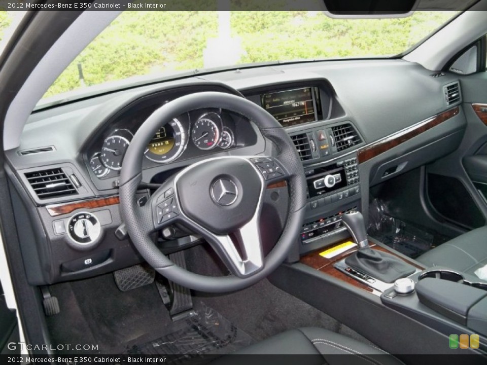 Black Interior Dashboard for the 2012 Mercedes-Benz E 350 Cabriolet #56046956