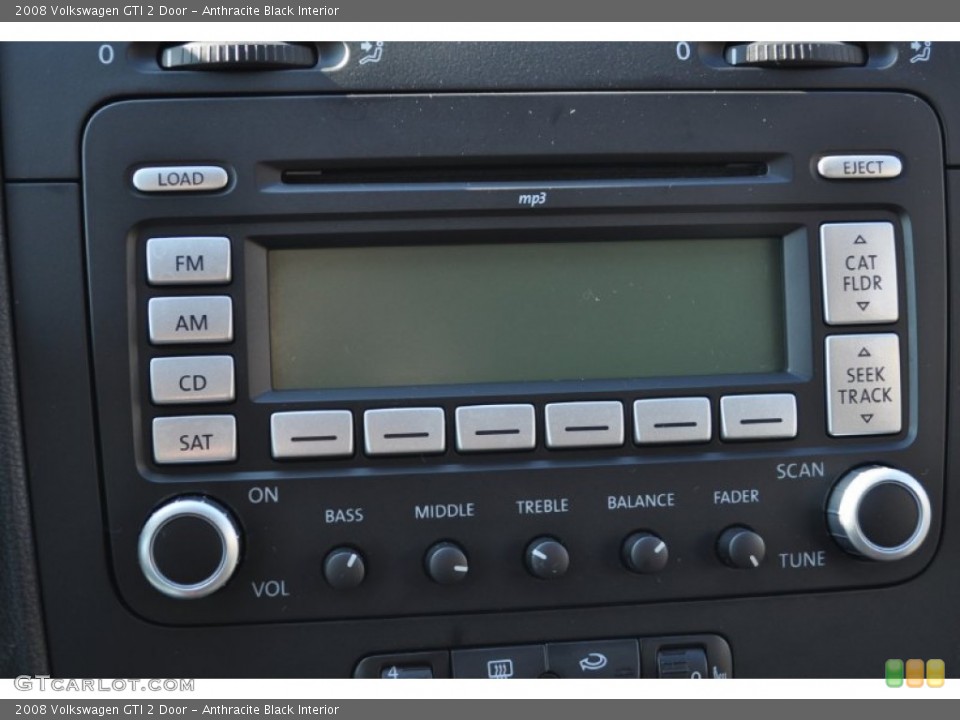 Anthracite Black Interior Audio System for the 2008 Volkswagen GTI 2 Door #56047154