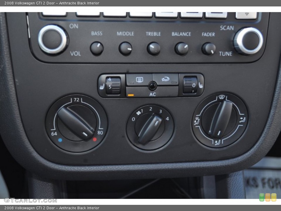Anthracite Black Interior Controls for the 2008 Volkswagen GTI 2 Door #56047160