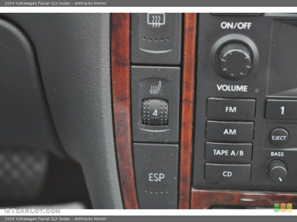Anthracite Interior Controls for the 2004 Volkswagen Passat GLX Sedan #56047805