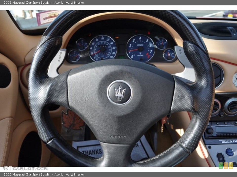 Avorio (Ivory) Interior Steering Wheel for the 2006 Maserati GranSport Spyder #56049164