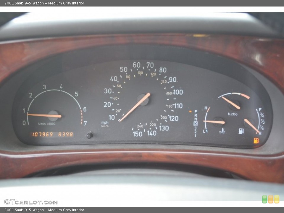 Medium Gray Interior Gauges for the 2001 Saab 9-5 Wagon #56049419