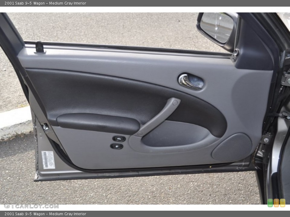 Medium Gray Interior Door Panel for the 2001 Saab 9-5 Wagon #56049506