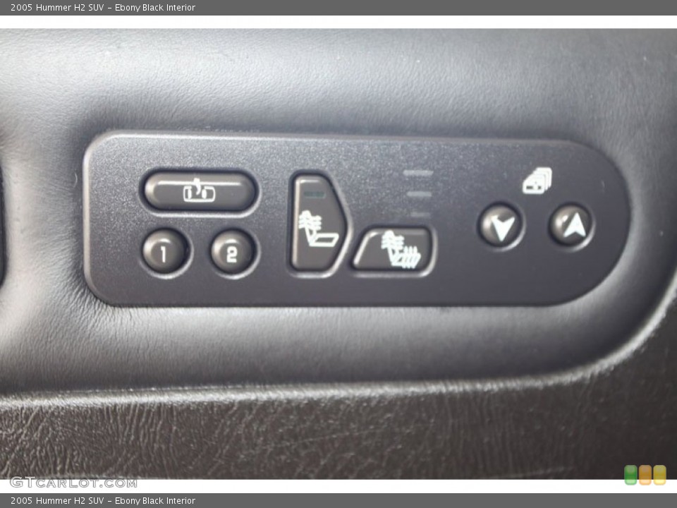 Ebony Black Interior Controls for the 2005 Hummer H2 SUV #56049632