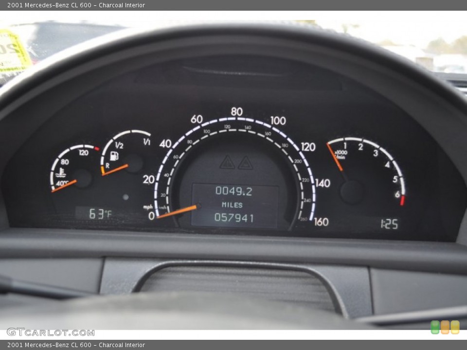 Charcoal Interior Gauges for the 2001 Mercedes-Benz CL 600 #56049671