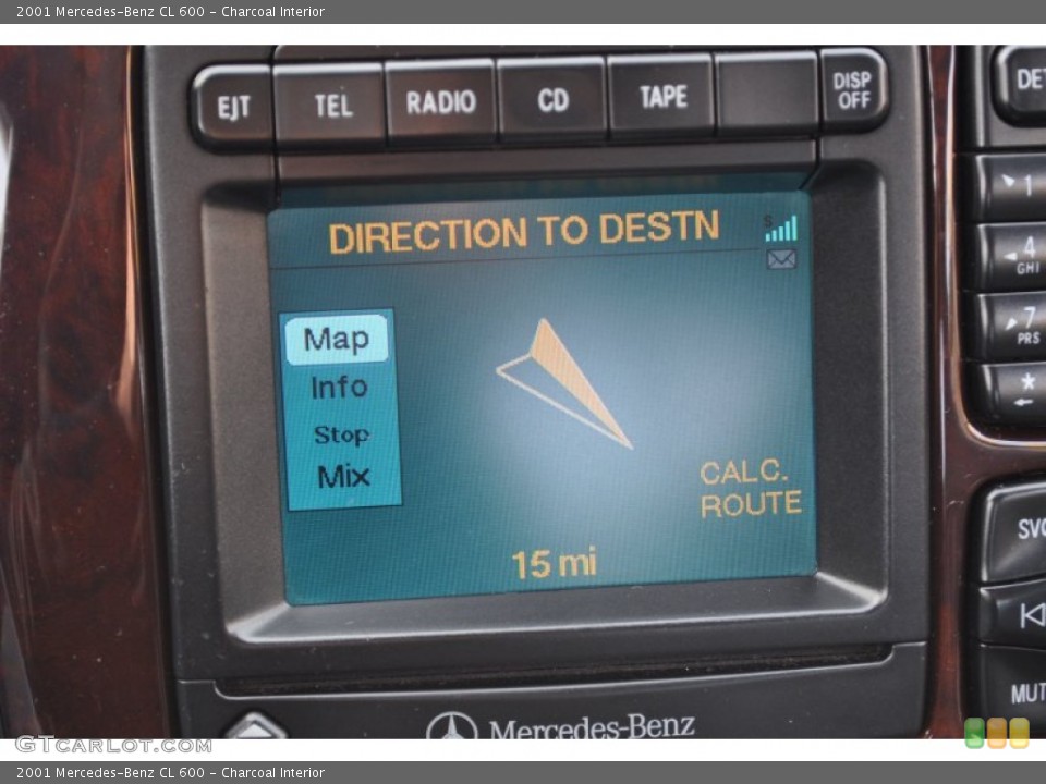 Charcoal Interior Controls for the 2001 Mercedes-Benz CL 600 #56049710
