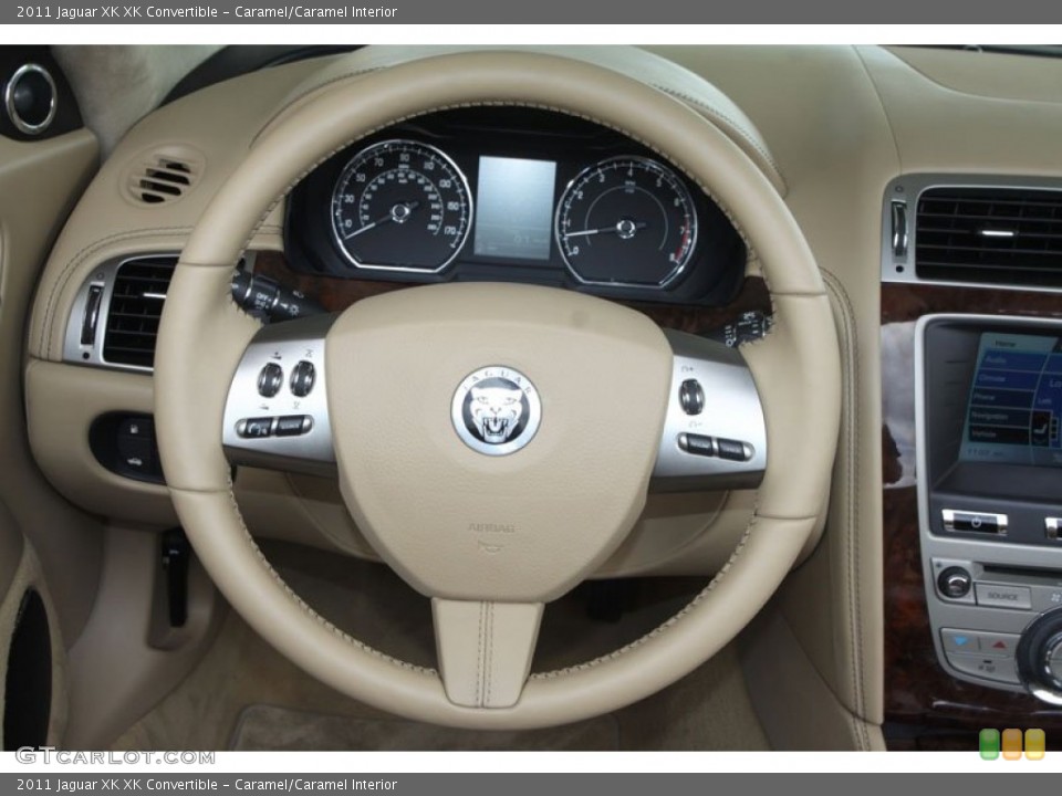 Caramel/Caramel Interior Steering Wheel for the 2011 Jaguar XK XK Convertible #56051663