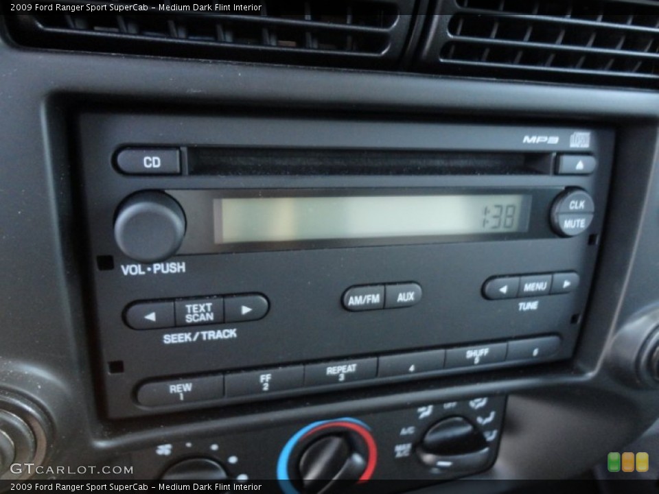 Medium Dark Flint Interior Audio System for the 2009 Ford Ranger Sport SuperCab #56051681
