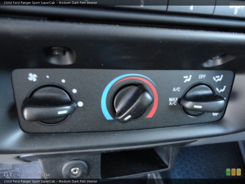 Medium Dark Flint Interior Controls for the 2009 Ford Ranger Sport SuperCab #56051690