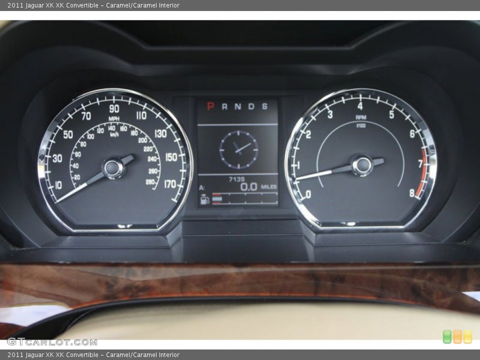 Caramel/Caramel Interior Gauges for the 2011 Jaguar XK XK Convertible #56051801
