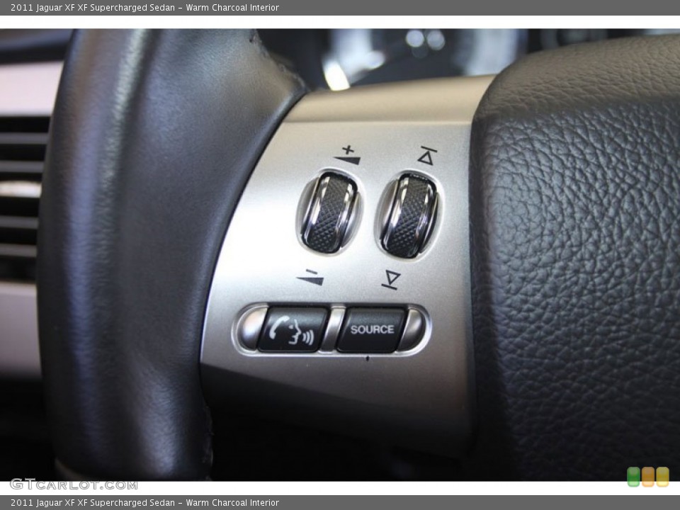 Warm Charcoal Interior Controls for the 2011 Jaguar XF XF Supercharged Sedan #56052101
