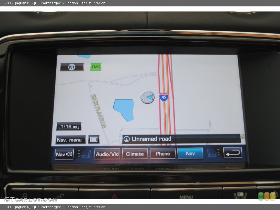 London Tan/Jet Interior Navigation for the 2012 Jaguar XJ XJL Supercharged #56055380