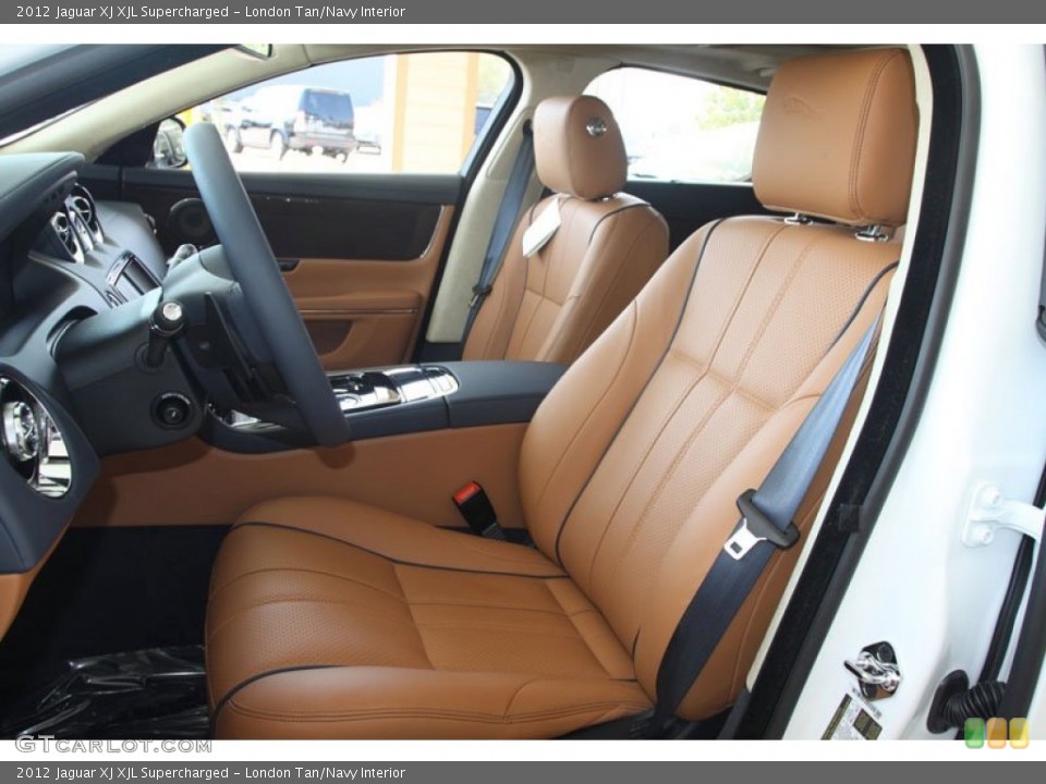 London Tan/Navy Interior Photo for the 2012 Jaguar XJ XJL Supercharged #56055446