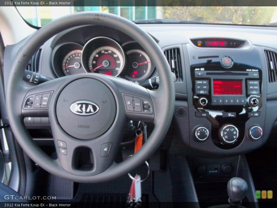 Black Interior Controls for the 2012 Kia Forte Koup EX #56055524
