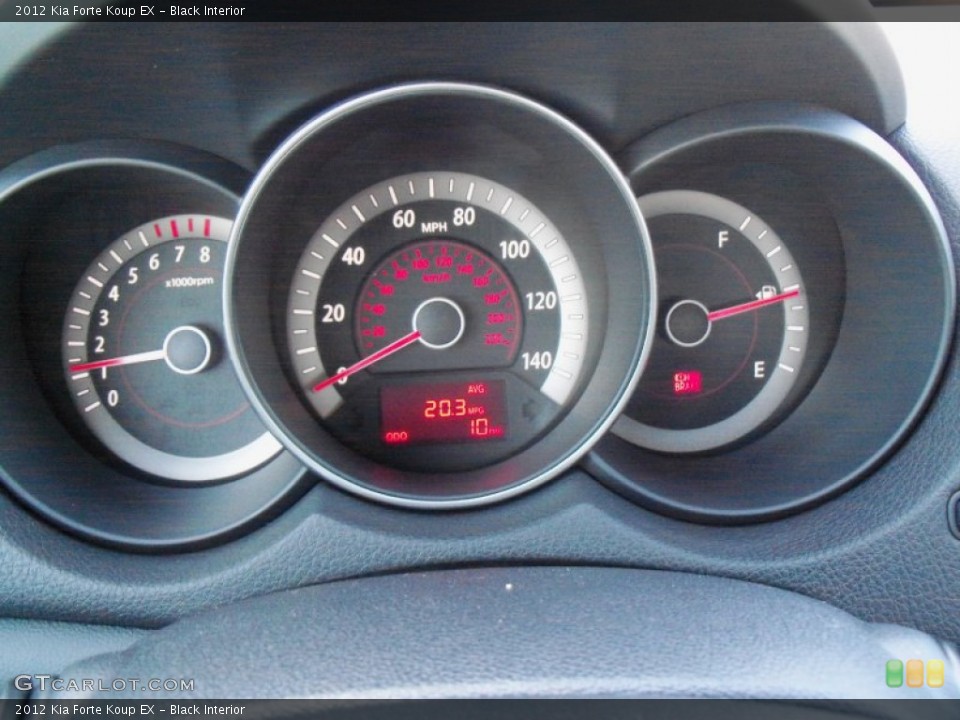 Black Interior Gauges for the 2012 Kia Forte Koup EX #56055551