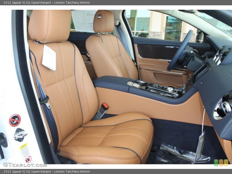 London Tan/Navy Interior Photo for the 2012 Jaguar XJ XJL Supercharged #56055644