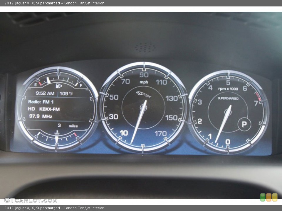 London Tan/Jet Interior Gauges for the 2012 Jaguar XJ XJ Supercharged #56056082
