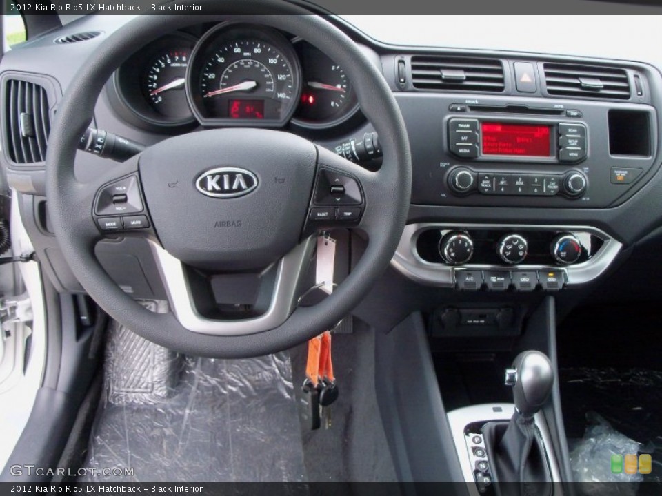 Black Interior Controls for the 2012 Kia Rio Rio5 LX Hatchback #56056145