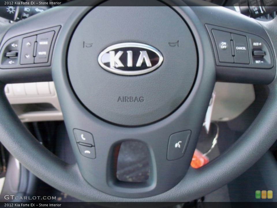 Stone Interior Steering Wheel for the 2012 Kia Forte EX #56056457