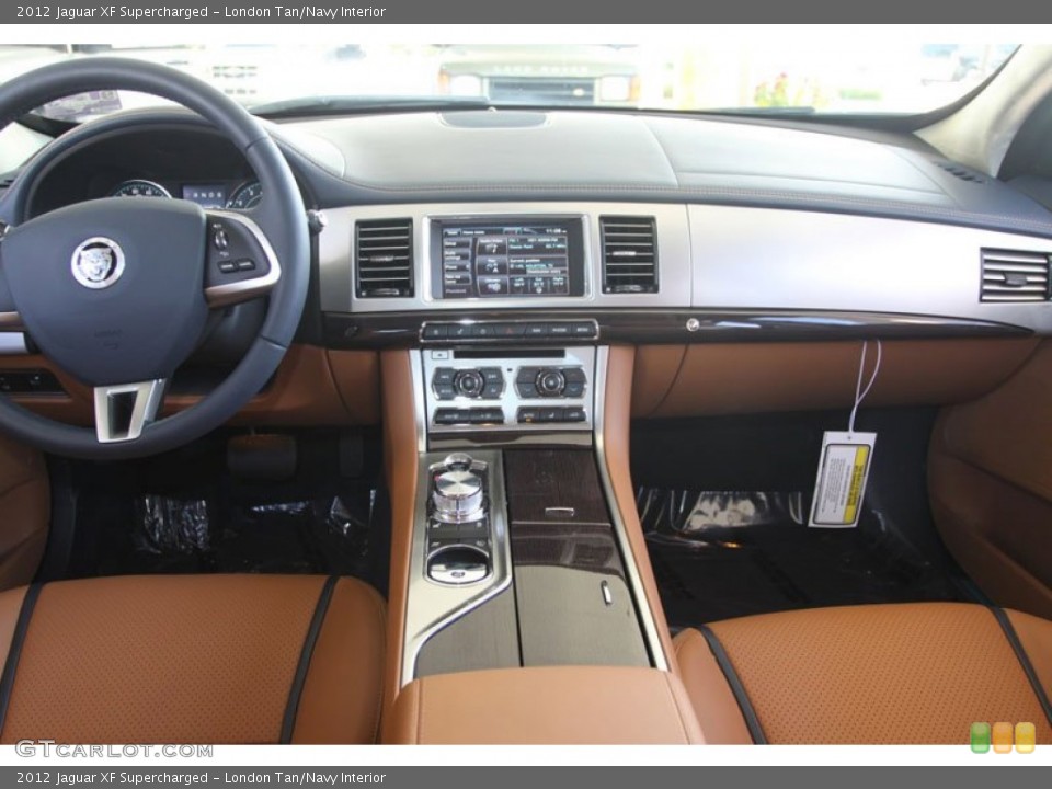 London Tan/Navy Interior Dashboard for the 2012 Jaguar XF Supercharged #56056517