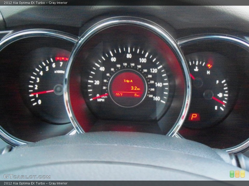 Gray Interior Gauges for the 2012 Kia Optima EX Turbo #56056922