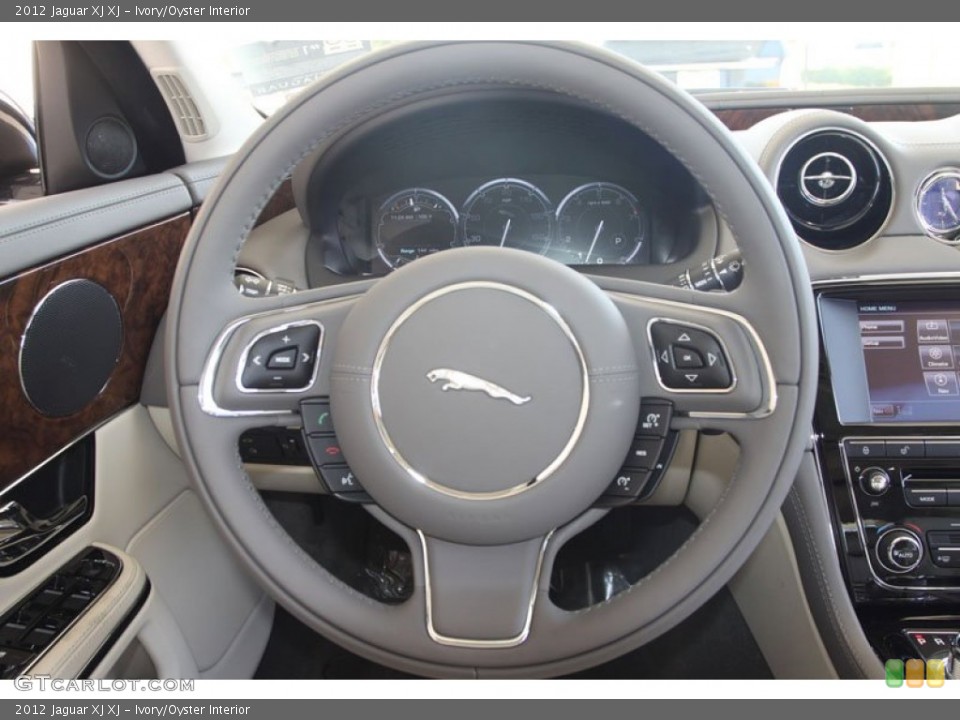 Ivory/Oyster Interior Steering Wheel for the 2012 Jaguar XJ XJ #56057408