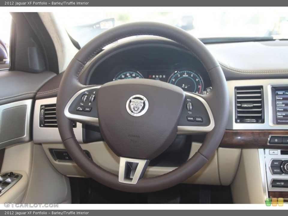 Barley/Truffle Interior Steering Wheel for the 2012 Jaguar XF Portfolio #56057810