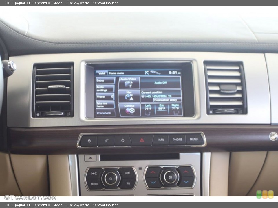 Barley/Warm Charcoal Interior Controls for the 2012 Jaguar XF  #56058095