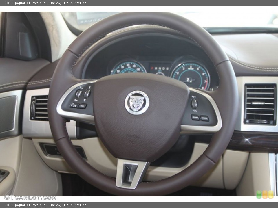 Barley/Truffle Interior Steering Wheel for the 2012 Jaguar XF Portfolio #56058317