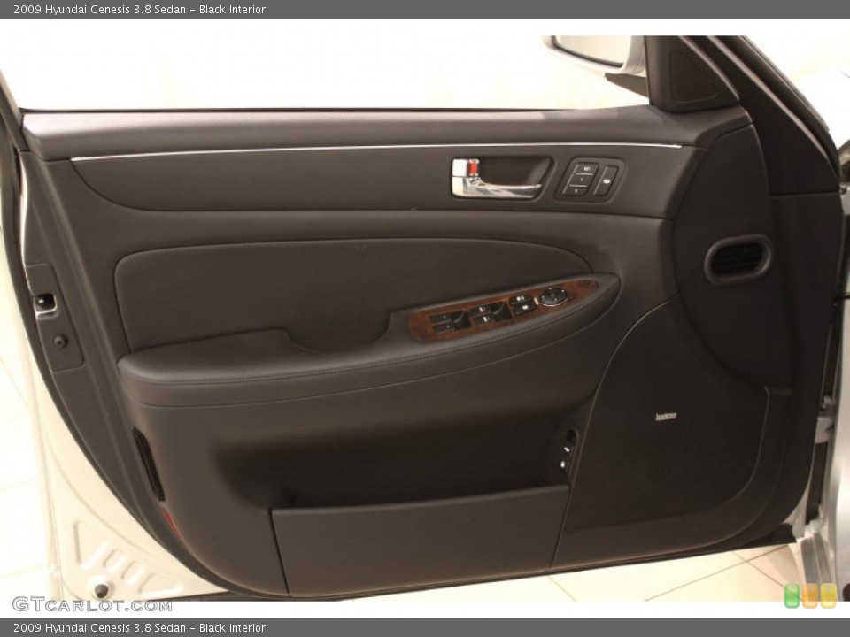 Black Interior Door Panel for the 2009 Hyundai Genesis 3.8 Sedan #56058539