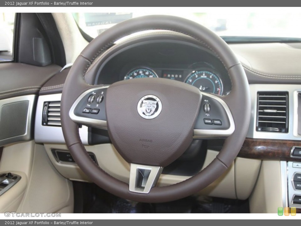 Barley/Truffle Interior Steering Wheel for the 2012 Jaguar XF Portfolio #56059321