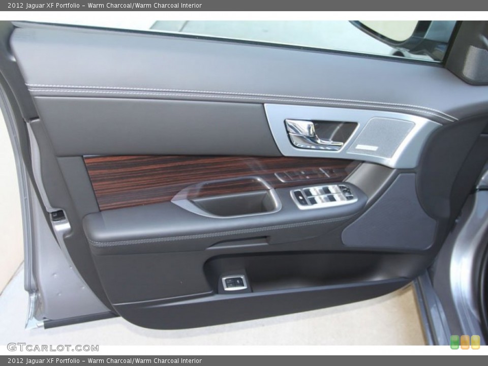 Warm Charcoal/Warm Charcoal Interior Door Panel for the 2012 Jaguar XF Portfolio #56059454