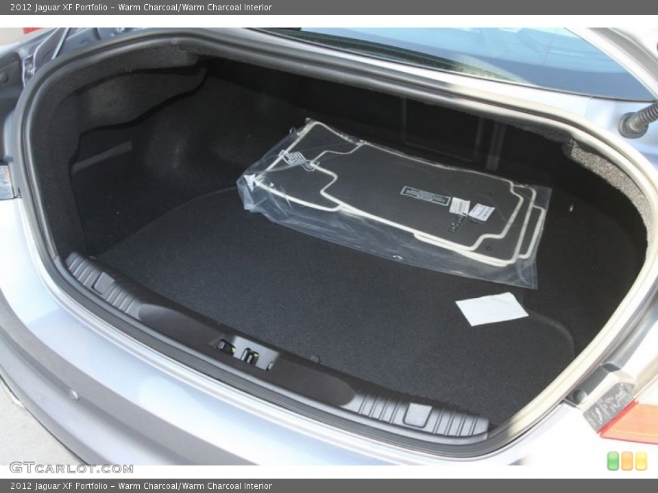 Warm Charcoal/Warm Charcoal Interior Trunk for the 2012 Jaguar XF Portfolio #56059508