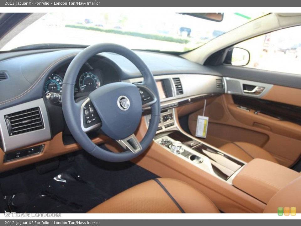 London Tan/Navy Interior Photo for the 2012 Jaguar XF Portfolio #56059895